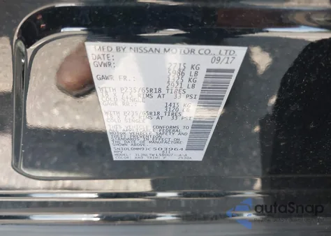 2018 Infiniti Qx60 from USA, damaged, VIN 5N1DL0MM9JC503964
